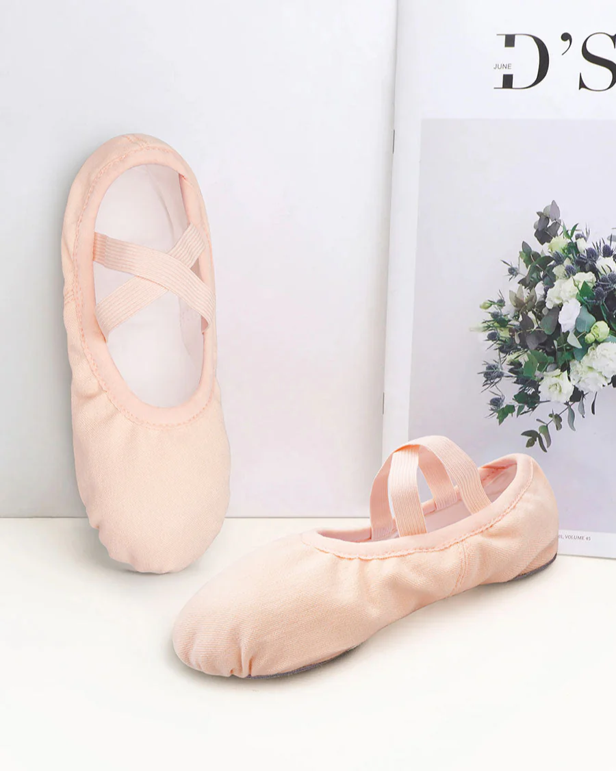 Adults Stretch Canvas Ballet Shoes - Image 3
