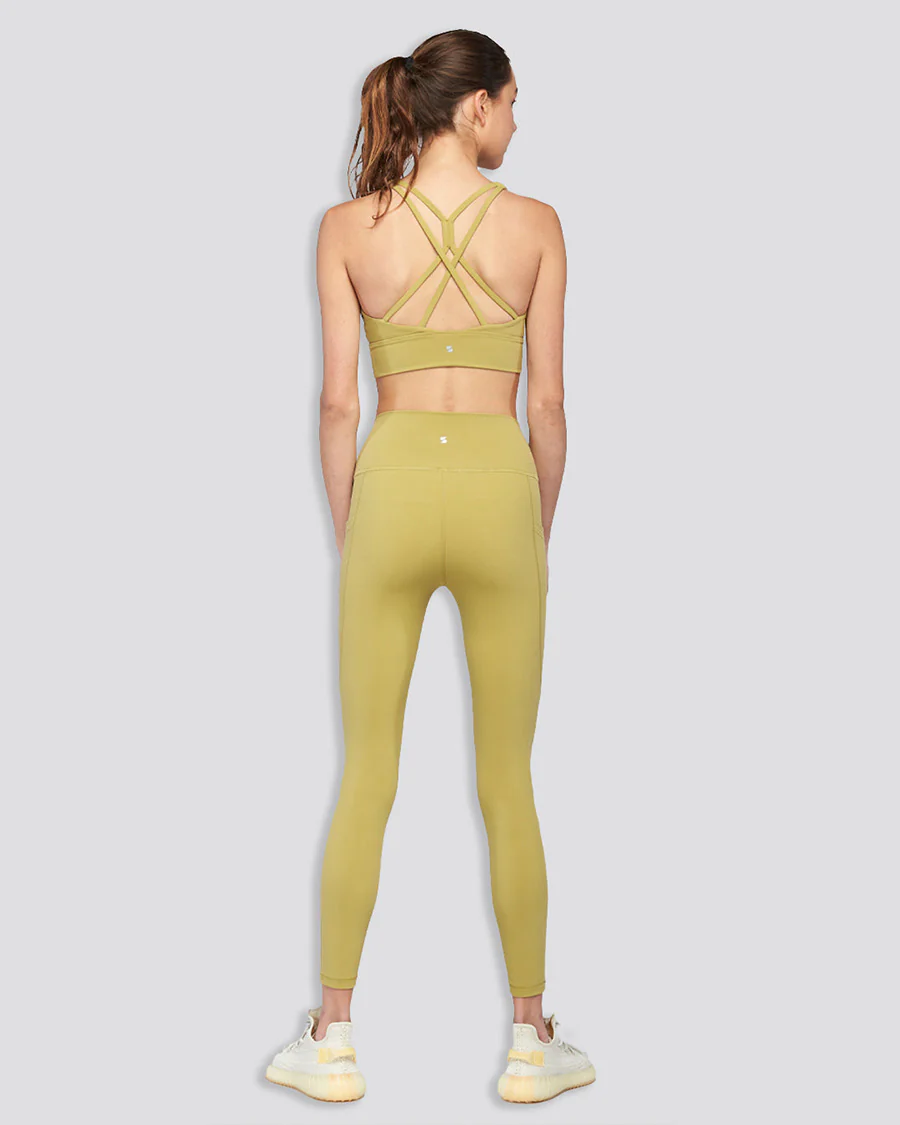 SoftLuxe Criss Cross Back Strap Sports Bra - Image 3