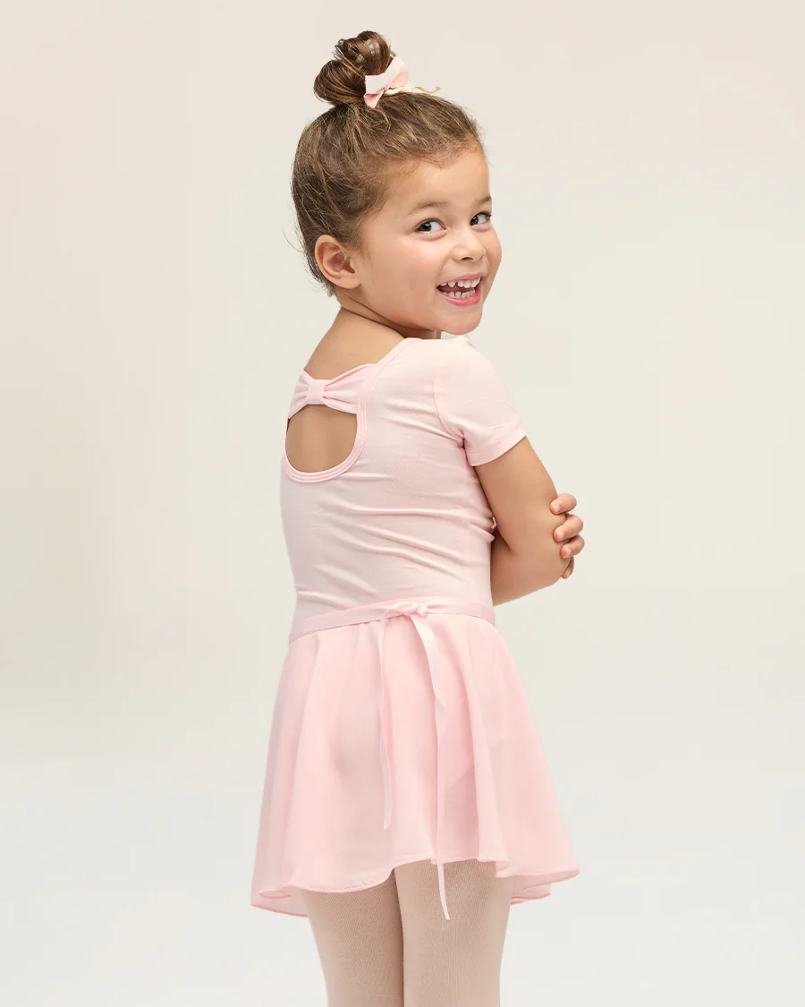 Girls Ballet Leotard Starter Kit (Bow Back Leotard & Tie Skirt & Tights) - Image 3