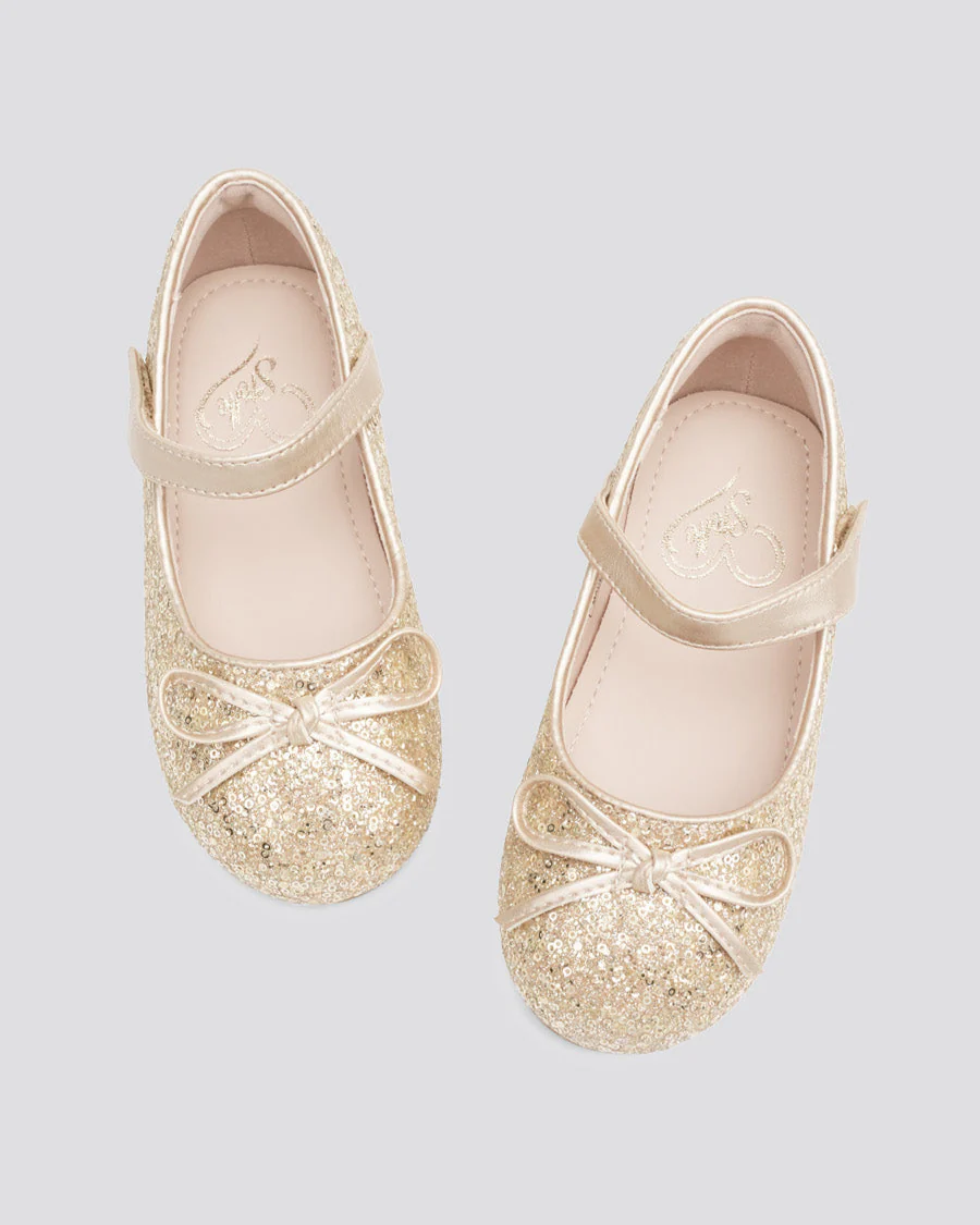 Girls Classic Mary Jane Flats with Bows - Image 3