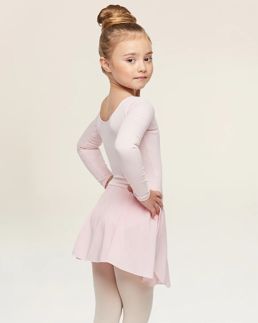 Girls Ballet Leotard Starter Kit (Long Sleeves Leotard & Tie Chiffon Skirt & Tights) - Image 7