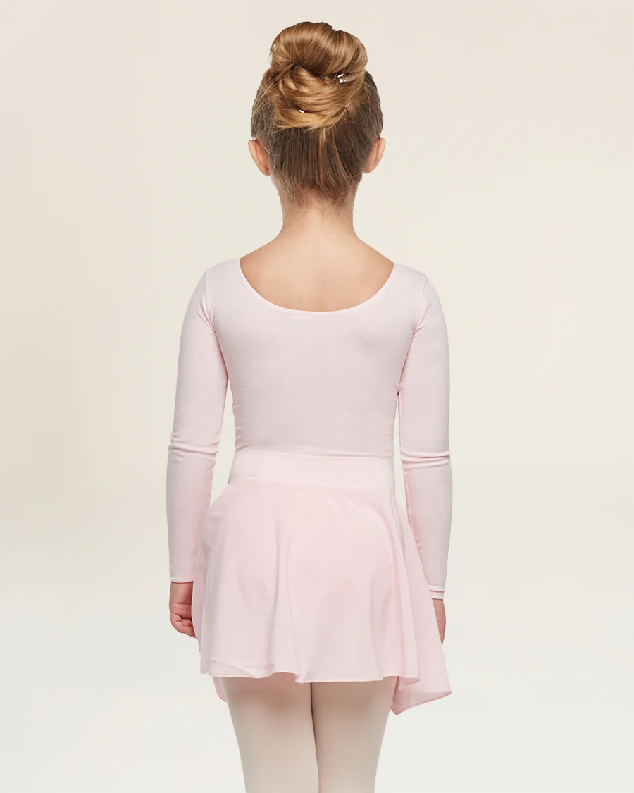 Girls Ballet Leotard Starter Kit (Long Sleeves Leotard & Tie Chiffon Skirt & Tights) - Image 8