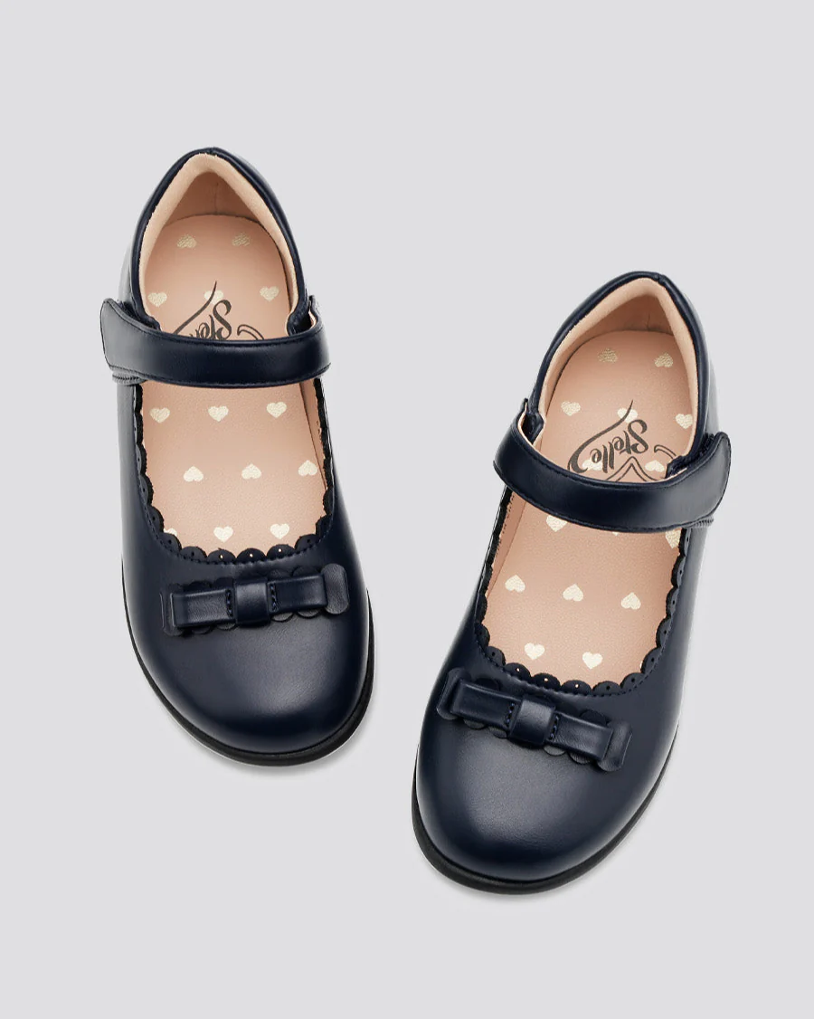 Girls Mary Jane School Shoes | Flat Dress Shoes with Strap - Image 4