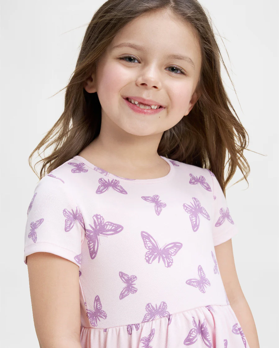 Girls Cotton Skater Dress - Image 3