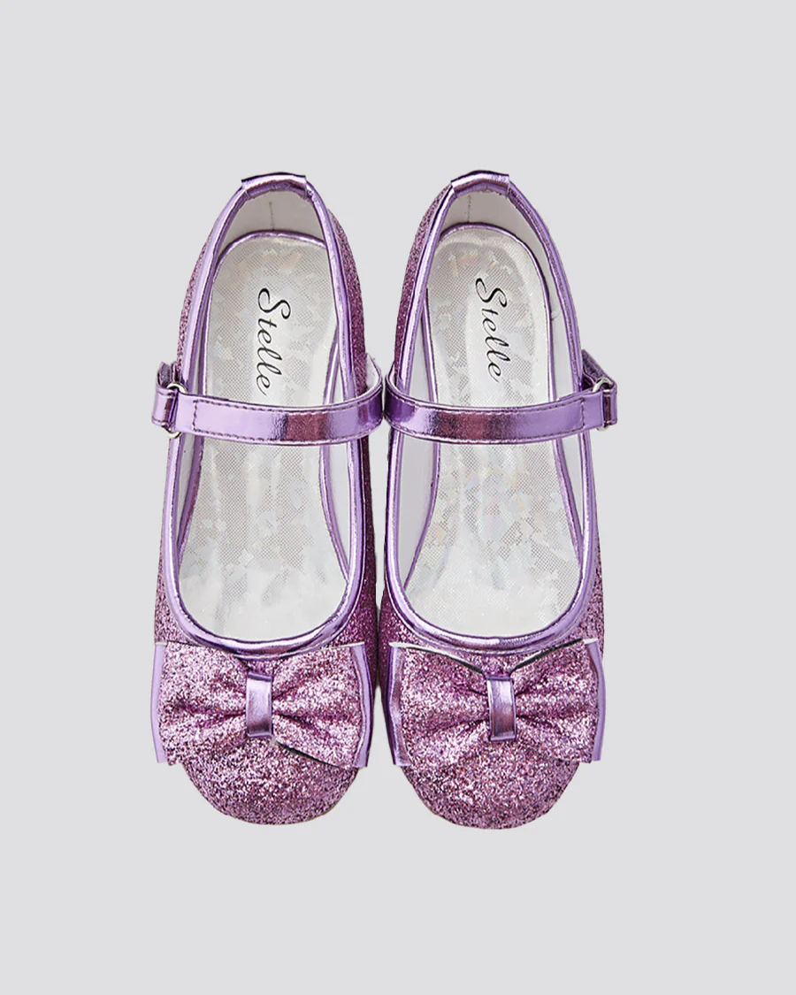 Girls Glittery Mary Jane Dress Shoes - Image 3