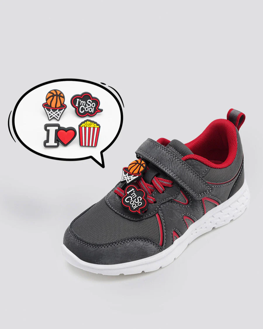 Kids Running Shoes | Boys Girls Sneakers with Straps - Image 4
