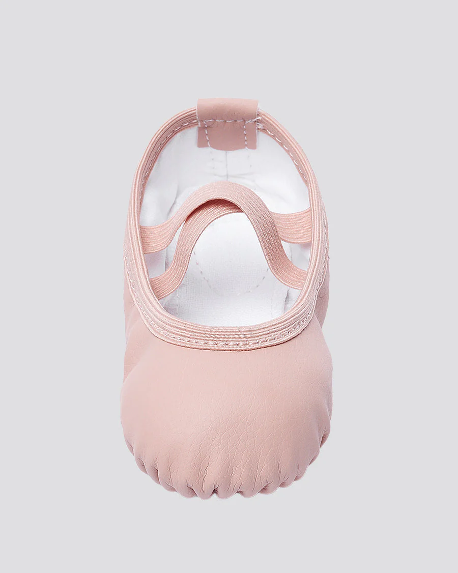 Kids Vegan Leather Ballet Shoes(split sole, no drawstring) - Image 4
