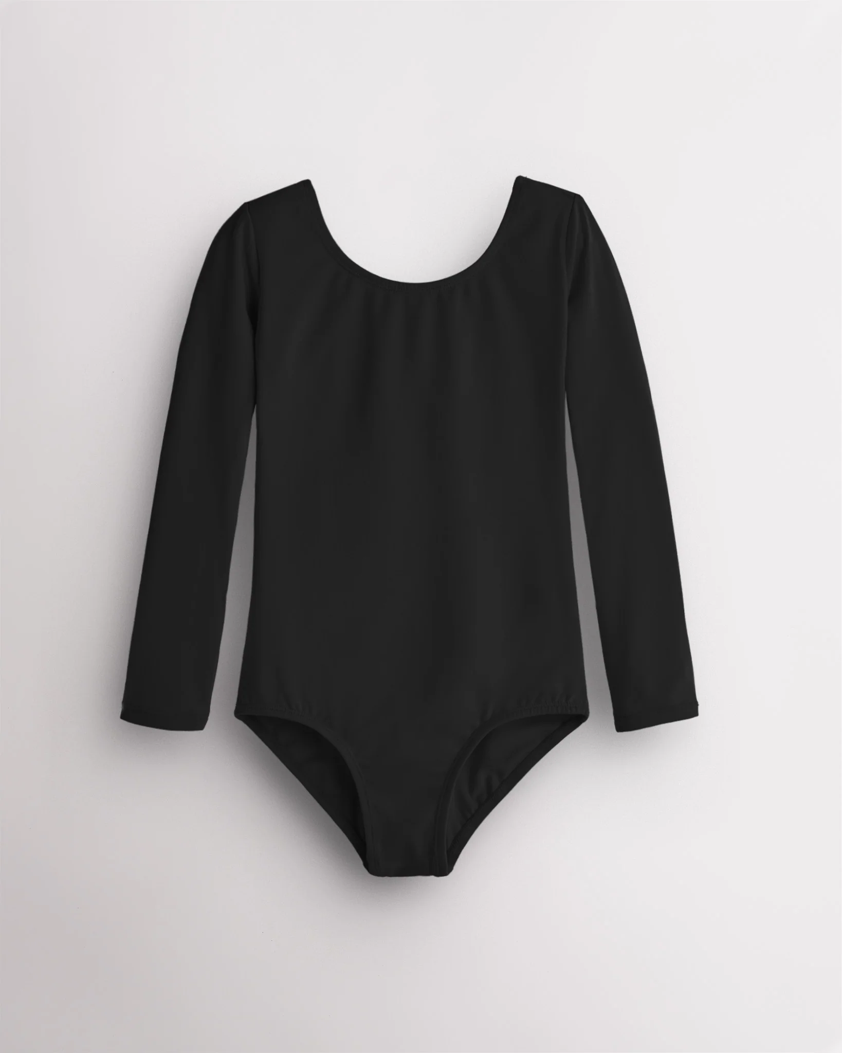 Girls Long Sleeve Cotton Ballet Leotard - Image 5