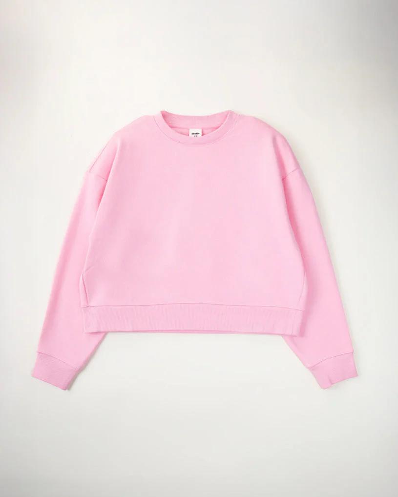 Oversized Cropped Crewneck Sweatshirt - Image 5