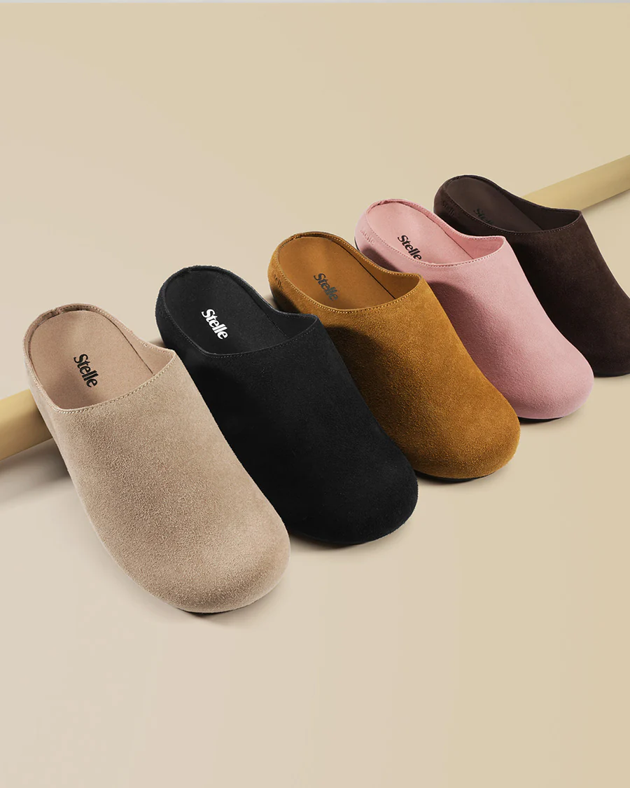 Suede Slip-On Clogs - Image 4