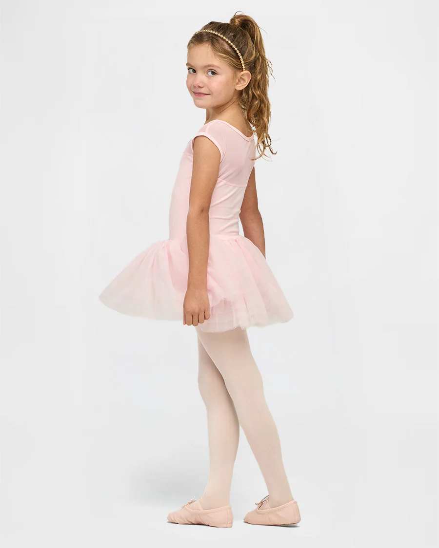 Girls Sweetheart Mesh Inserted Tank Tulle Dress - Image 4