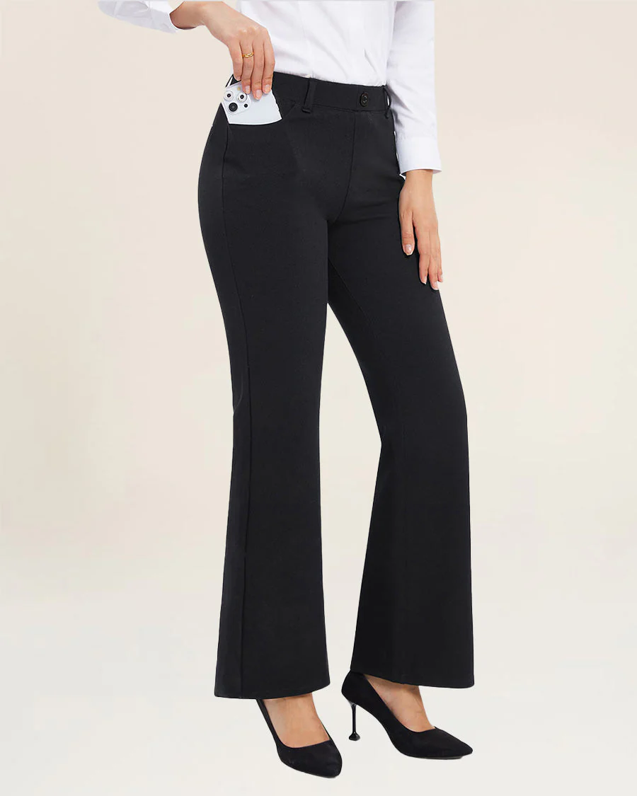 Women Classic Dress Pant | Wide 31'' - Image 3