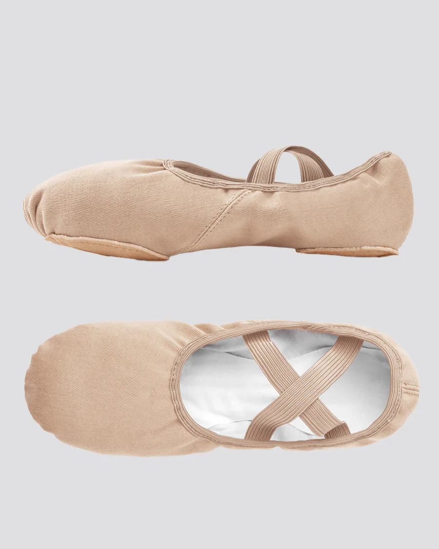 Adults Stretch Canvas Split Sole Ballet Shoes - Image 4