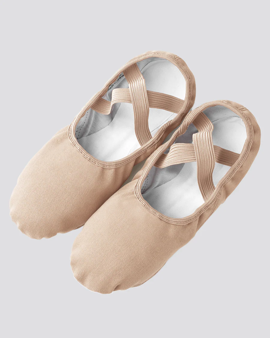 Adults Stretch Canvas Split Sole Ballet Shoes - Image 5